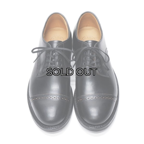 画像3: WHEEL ROBE（ウィールローブ）PUNCHED CAP DERBY（パンチドキャップトゥダービー）/Black（ブラック） (3)