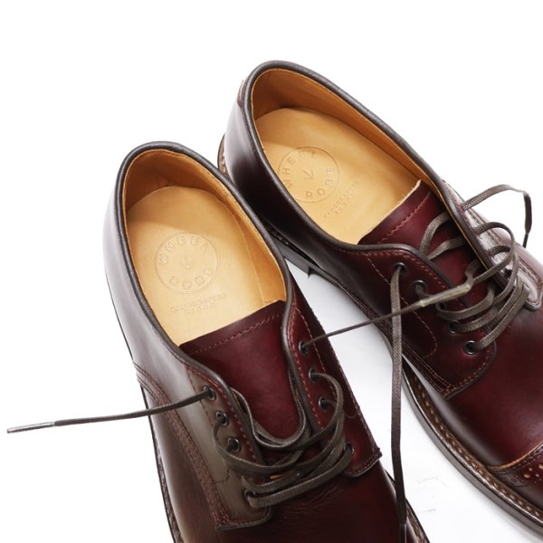 画像7: WHEEL ROBE(ウィールローブ)PUNCHED CAP DERBY(パンチドキャップトゥダービー)/Burgundy(バーガンディ) (7)