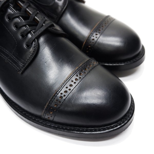 画像6: WHEEL ROBE(ウィールローブ)PUNCHED CAP DERBY(パンチドキャップトゥダービー)/Black(ブラック) (6)