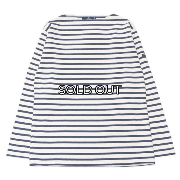 画像1: SAINT JAMES（セントジェームス）OUESSANT（ウエッソン）/ECRU×INDIGO（キナリ×インディゴ） (1)