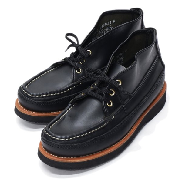 画像1: Russell Moccasin（ラッセルモカシン）Sporting Clays Chukka（スポーティングクレーチャッカ）"レザーミッドソール"/Black Chromexcel（ブラック クロムエクセル） (1)