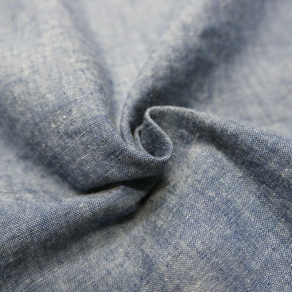 画像8: F.O.B FACTORY（エフオービーファクトリー）CHAMBRAY WORK SHIRT（シャンブレーワークシャツ）"5oz Selvedge Chambray" / Blue（ブルー） (8)