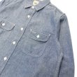 画像5: F.O.B FACTORY（エフオービーファクトリー）CHAMBRAY WORK SHIRT（シャンブレーワークシャツ）5oz SELVEDGE CHAMBRAY/Blue（ブルー） (5)