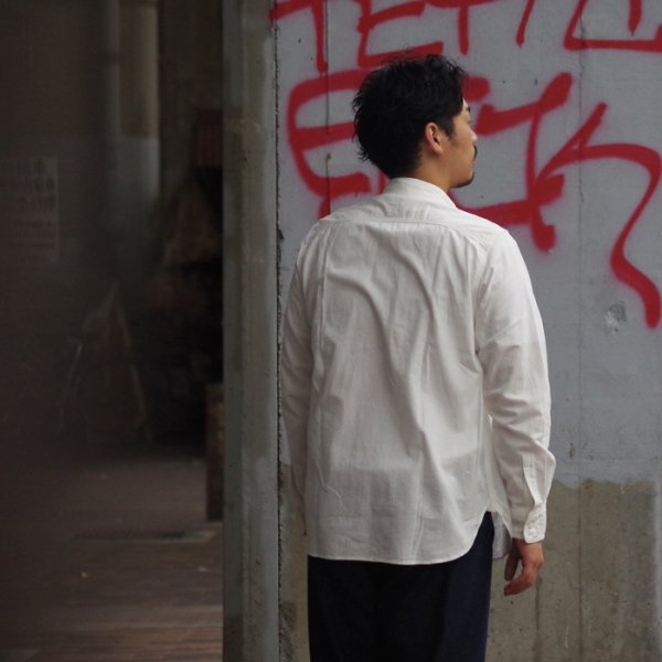 画像11: F.O.B FACTORY（エフオービーファクトリー）OX WORK SHIRT（オックスワークシャツ）"Heavy OX" / White（ホワイト） (11)