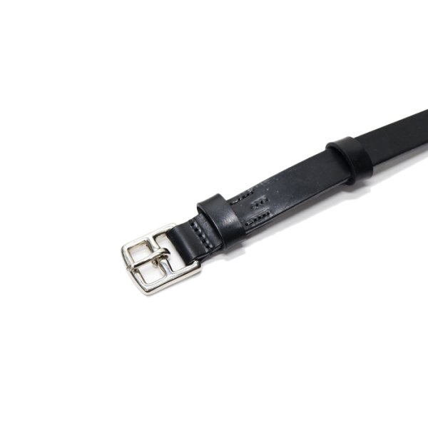 画像3: BEORMA（ベオーマ）BRIDLE LEATHER 22mm DOUBLE LOOP BELT（ブライドルレザー22mmダブルループベルト）/Black（ブラック） (3)