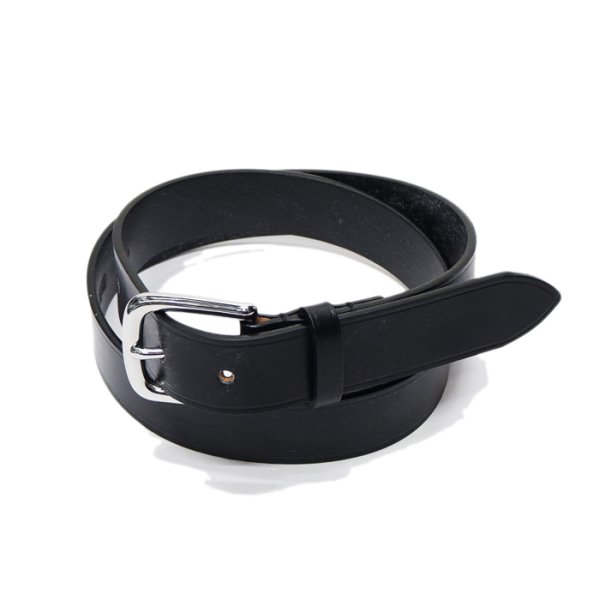 画像1: BEORMA（ベオーマ）BRIDLE LEATHER 28mm UNLINED BELT（ブライドルレザー28mmアンラインドベルト）/Black（ブラック） (1)