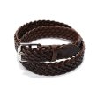 画像8: BEORMA（ベオーマ）28mm BASKET WEAVE PLAITED BELT（28mmメッシュベルト）/ Dk.Brown（ダークブラウン） (8)