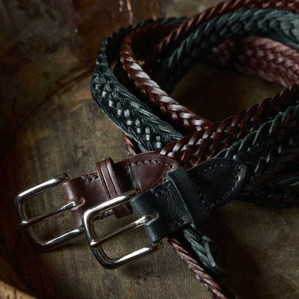 画像7: BEORMA（ベオーマ）25mm INTERLINKED PLAITED BELT（25mmメッシュベルト）/ Black（ブラック） (7)