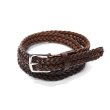 画像1: BEORMA（ベオーマ）25mm INTERLINKED PLAITED BELT（25mmメッシュベルト）/Dk.Brown（ダークブラウン） (1)