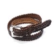 画像1: BEORMA（ベオーマ）34mm HERRINGBONE PLAITED BELT（34mmメッシュベルト）/Dk.Brown（ダークブラウン） (1)