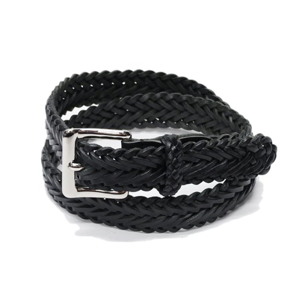 画像7: BEORMA（ベオーマ）34mm HERRINGBONE PLAITED BELT（34mmメッシュベルト）/ Black（ブラック） (7)