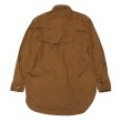 画像2: ENGINEERED GARMENTS（エンジニアードガーメンツ）WORK SHIRT（ワークシャツ）Cotton Micro Sanded Twill/Brown（ブラウン）※サイズMのみ (2)