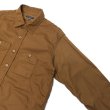 画像5: ENGINEERED GARMENTS（エンジニアードガーメンツ）WORK SHIRT（ワークシャツ）Cotton Micro Sanded Twill/Brown（ブラウン）※サイズMのみ (5)