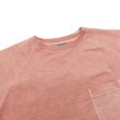 画像3: Good On（グッドオン）Long Sleeve Heavy Raglan Pocket Tee（ロングスリーブヘビーラグランポケットTシャツ）"Pigment Dye"/Coral（コーラル） (3)