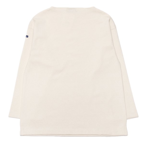 画像2: SAINT JAMES(セントジェームス)OUESSANT LOOSE(ウエッソン・ルーズ)"SOLID" /ECRU(キナリ) (2)