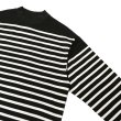 画像3: blurhms ROOTSTOCK（ブラームスルーツストック）Border Mock-neck（ボーダーモックネックシャツ）/Black×Natural（ブラック×ナチュラル）※サイズ3(L)のみ (3)