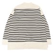 画像2: blurhms ROOTSTOCK（ブラームスルーツストック）Border Mock-neck（ボーダーモックネックシャツ）/Natural×Black（ナチュラル×ブラック）※サイズ3(L)のみ (2)