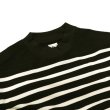 画像5: blurhms ROOTSTOCK（ブラームスルーツストック）Border Mock-neck（ボーダーモックネックシャツ）/Black×Natural（ブラック×ナチュラル）※サイズ3(L)のみ (5)