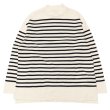 画像1: blurhms ROOTSTOCK（ブラームスルーツストック）Border Mock-neck（ボーダーモックネックシャツ）/Natural×Black（ナチュラル×ブラック）※サイズ3(L)のみ (1)