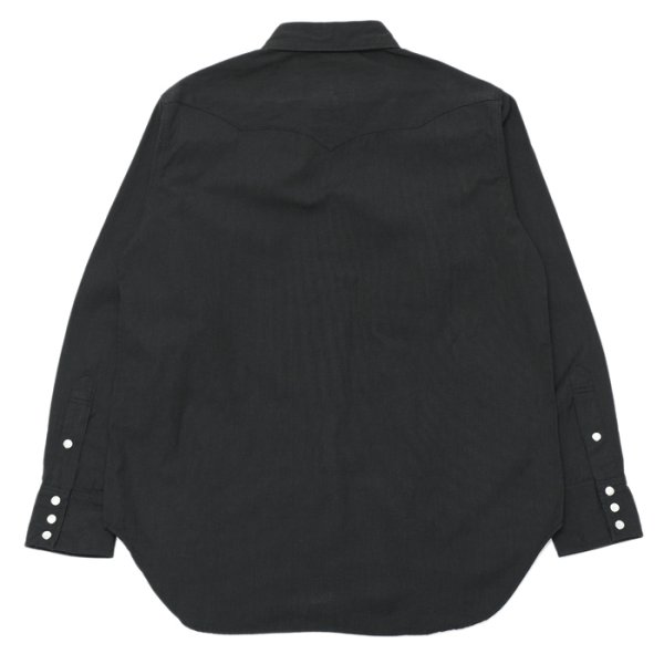 画像2: *A VONTADE(アボンタージ)Lax Western Shirts(ラックスウエスタンシャツ)"Hard Twist Yarn Cordlane" / Black(ブラック) (2)