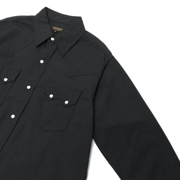 画像5: *A VONTADE(アボンタージ)Lax Western Shirts(ラックスウエスタンシャツ)"Hard Twist Yarn Cordlane" / Black(ブラック) (5)