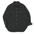 画像1: *A VONTADE（アボンタージ）Lax Western Shirts（ラックスウエスタンシャツ）"Hard Twist Yarn Cordlane" / Black（ブラック） (1)