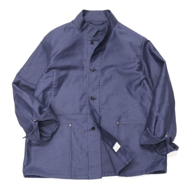 画像2: ※Exclusive※ *A VONTADE（アボンタージ）Stand Collar Coverall（スタンドカラーカバーオール）"Heavy Moleskin" / Navy（ネイビー） (2)