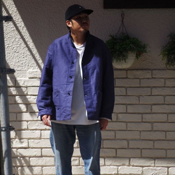 画像1: ※Exclusive※ *A VONTADE（アボンタージ）Stand Collar Coverall（スタンドカラーカバーオール）"Heavy Moleskin" / Navy（ネイビー） (1)