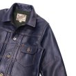 画像4: Y'2 LEATHER（ワイツーレザー）INDIGO HORSE 1st Type Jacket（インディゴホースファーストタイプジャケット）/Indigo（インディゴ） (4)