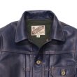 画像3: Y'2 LEATHER（ワイツーレザー）INDIGO HORSE 1st Type Jacket（インディゴホースファーストタイプジャケット）/Indigo（インディゴ） (3)