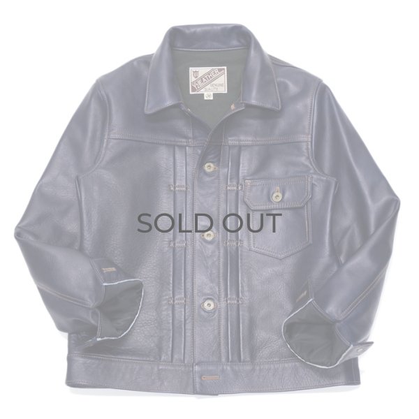 画像1: Y'2 LEATHER（ワイツーレザー）INDIGO HORSE 1st Type Jacket（インディゴホースファーストタイプジャケット）/ Indigo（インディゴ） (1)
