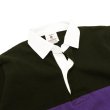 画像3: BARBARIAN（バーバリアン）Heavy Weight Rugby Collar Shirt（ヘビーウェイト ラグビーカラーシャツ）"BOLD MOUNTAINEER" / Black×Purple×Rust×D.Ocean（ブラック×パープル×ラスト×ダークオーシャン） (3)