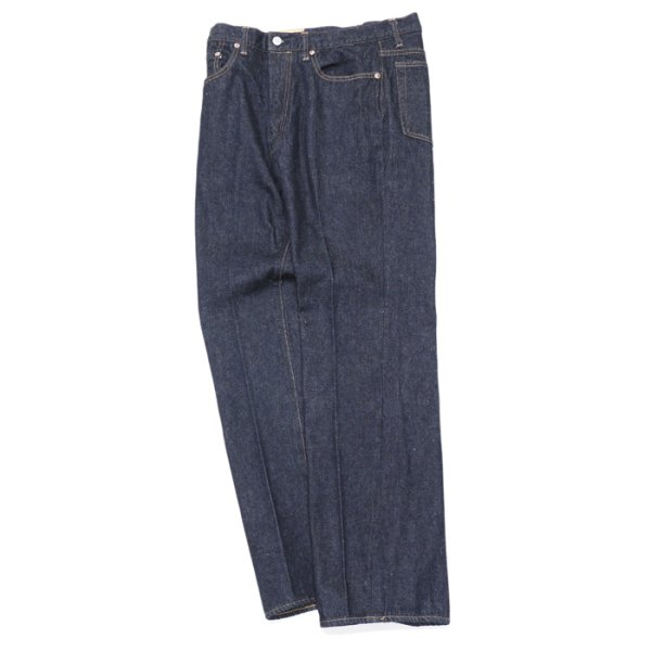 画像1: KAPTAIN SUNSHINE（キャプテンサンシャイン）Skate Shoecut Denim Pants（スケートシューカットデニムパンツ）13.5oz Selvedge Denim/Indigo One Wash（インディゴワンウォッシュ）【裾上げ無料】 (1)