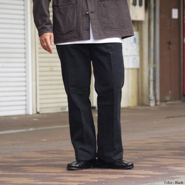 画像11: 【PointUp10%11/10迄】KAPTAIN SUNSHINE(キャプテンサンシャイン)Skate Shoecut Denim Pants(スケートシューカットデニムパンツ)/ Black One Wash(ブラックワンウォッシュ)【裾上げ無料】 (11)