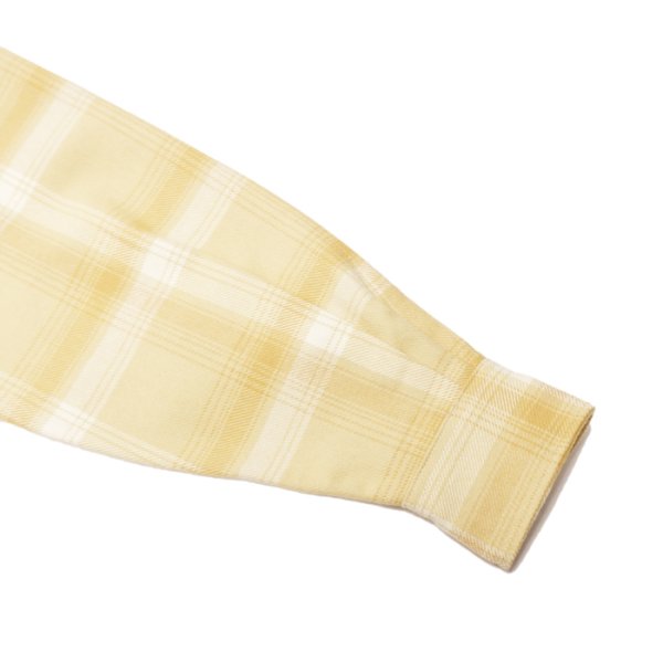 画像6: INDIVIDUALIZED SHIRTS(インディビジュアライズドシャツ)OVER SHIRT(オーバーシャツ)"11oz. HEAVY FLANNEL" / Yellow Beige Plaid(イエローベージュ系チェック) (6)