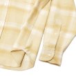 画像5: INDIVIDUALIZED SHIRTS（インディビジュアライズドシャツ）OVER SHIRT（オーバーシャツ）"11oz. HEAVY FLANNEL"/Yellow Beige Plaid（イエローベージュ系チェック）※Mサイズのみ (5)