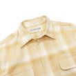 画像3: INDIVIDUALIZED SHIRTS（インディビジュアライズドシャツ）OVER SHIRT（オーバーシャツ）"11oz. HEAVY FLANNEL"/Yellow Beige Plaid（イエローベージュ系チェック）※Mサイズのみ (3)