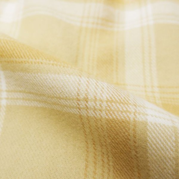 画像7: INDIVIDUALIZED SHIRTS(インディビジュアライズドシャツ)OVER SHIRT(オーバーシャツ)"11oz. HEAVY FLANNEL" / Yellow Beige Plaid(イエローベージュ系チェック) (7)