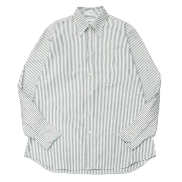 画像1: INDIVIDUALIZED SHIRTS（インディビジュアライズドシャツ）Classic Fit B.D. Shirt（クラシックフィットボタンダウンシャツ）"VINTAGE CANDY STRIPE"/Ivory×Navy（アイボリー×ネイビー） (1)