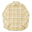 画像1: INDIVIDUALIZED SHIRTS（インディビジュアライズドシャツ）OVER SHIRT（オーバーシャツ）"11oz. HEAVY FLANNEL"/Yellow Beige Plaid（イエローベージュ系チェック）※Mサイズのみ (1)