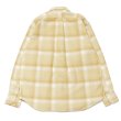 画像2: INDIVIDUALIZED SHIRTS（インディビジュアライズドシャツ）OVER SHIRT（オーバーシャツ）"11oz. HEAVY FLANNEL"/Yellow Beige Plaid（イエローベージュ系チェック）※Mサイズのみ (2)