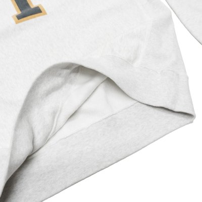 画像2: ※Exclusive※ blurhmsROOTSTOCK（ブラームスルーツストック）Soft&Hard Sweat Crew Neck P.O "T-50"（ソフト&ハードスウェットクルーネックプルオーバー"T-50"）Heather White / Navy×Yellow（ネイビー×イエロー）