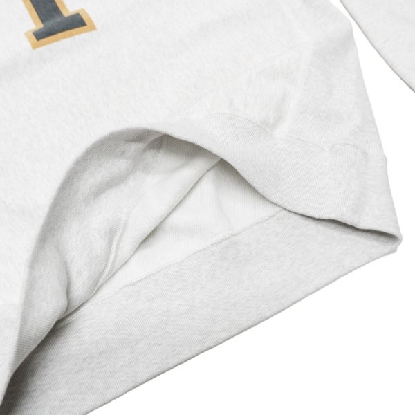 画像7: ※Exclusive※ blurhmsROOTSTOCK（ブラームスルーツストック）Soft&Hard Sweat Crew Neck P.O "T-50"（ソフト&ハードスウェットクルーネックプルオーバー"T-50"）Heather White / Green×Navy（グリーン×ネイビー） (7)