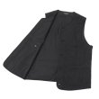画像7: *A VONTADE（アボンタージ）CW Piping Vest（CWパイピングベスト）”British Wool Cotton Mil. Serge" / Dk.Charcoal（ダークチャコール） (7)