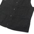 画像5: A VONTADE（アボンタージ）CW Piping Vest（CWパイピングベスト）British Wool Cotton Mil. Serge/Dk.Charcoal（ダークチャコール） (5)