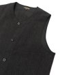 画像4: A VONTADE（アボンタージ）CW Piping Vest（CWパイピングベスト）British Wool Cotton Mil. Serge/Dk.Charcoal（ダークチャコール） (4)