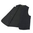画像6: A VONTADE（アボンタージ）CW Piping Vest（CWパイピングベスト）British Wool Cotton Mil. Serge/Dk.Navy（ダークネイビー） (6)