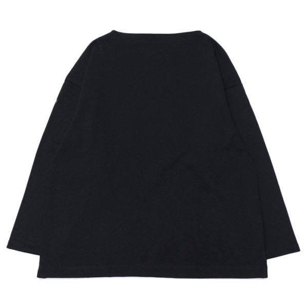 画像2: SAINT JAMES（セントジェームス）OUESSANT LOOSE（ウエッソン・ルーズ）"SOLID" / NOIR（ブラック） (2)