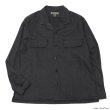 画像4: Nigel Cabourn（ナイジェル・ケーボン）OPEN COLLAR SHIRT（オープンカラーシャツ）LINEN FLEECE/Ivory（アイボリー）・Dark Navy（ダークネイビー） (4)