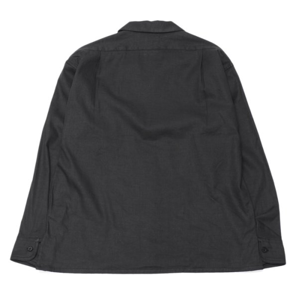 画像5: Nigel Cabourn（ナイジェル・ケーボン）OPEN COLLAR SHIRT（オープンカラーシャツ）"LINEN FLEECE" / Ivory（アイボリー）・Dark Navy（ダークネイビー） (5)